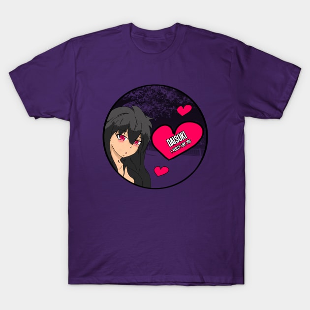 Daisuki - I really like you Anime Valentine T-Shirt by HCreatives